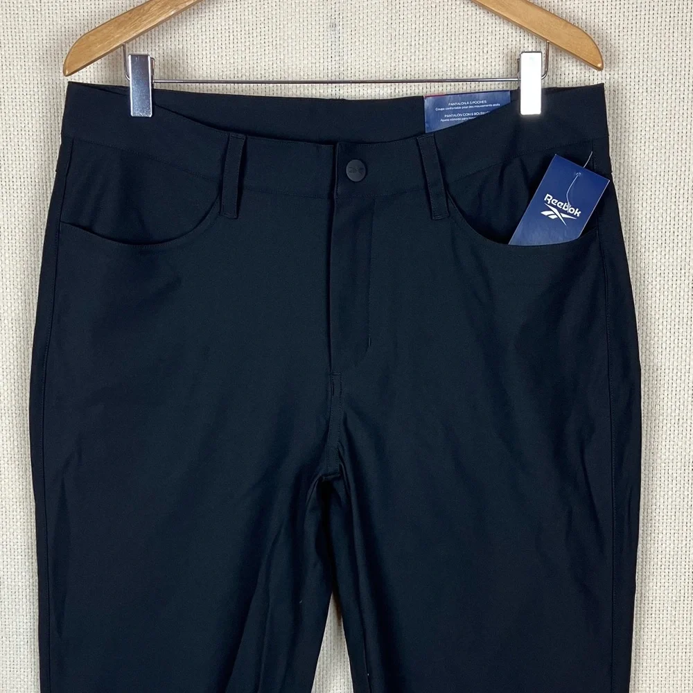Reebok 5-Pocket 34x32 Voyager Black Golf Pants Men's NWT
